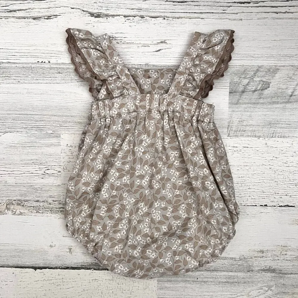 🦋3/$30 Carter’s Baby Romper Bundle 6M Girl 3pc Floral Gingham Check Summer